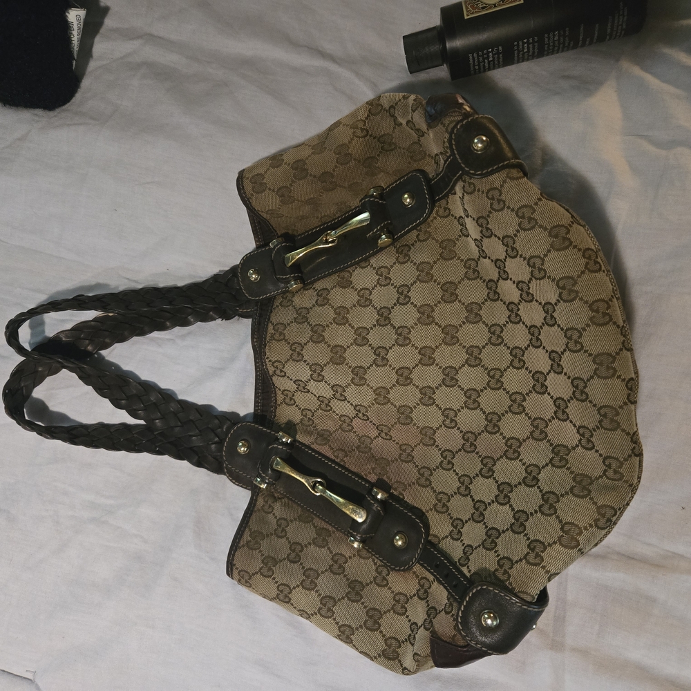 Gucci Brown Monogram Tote Bag